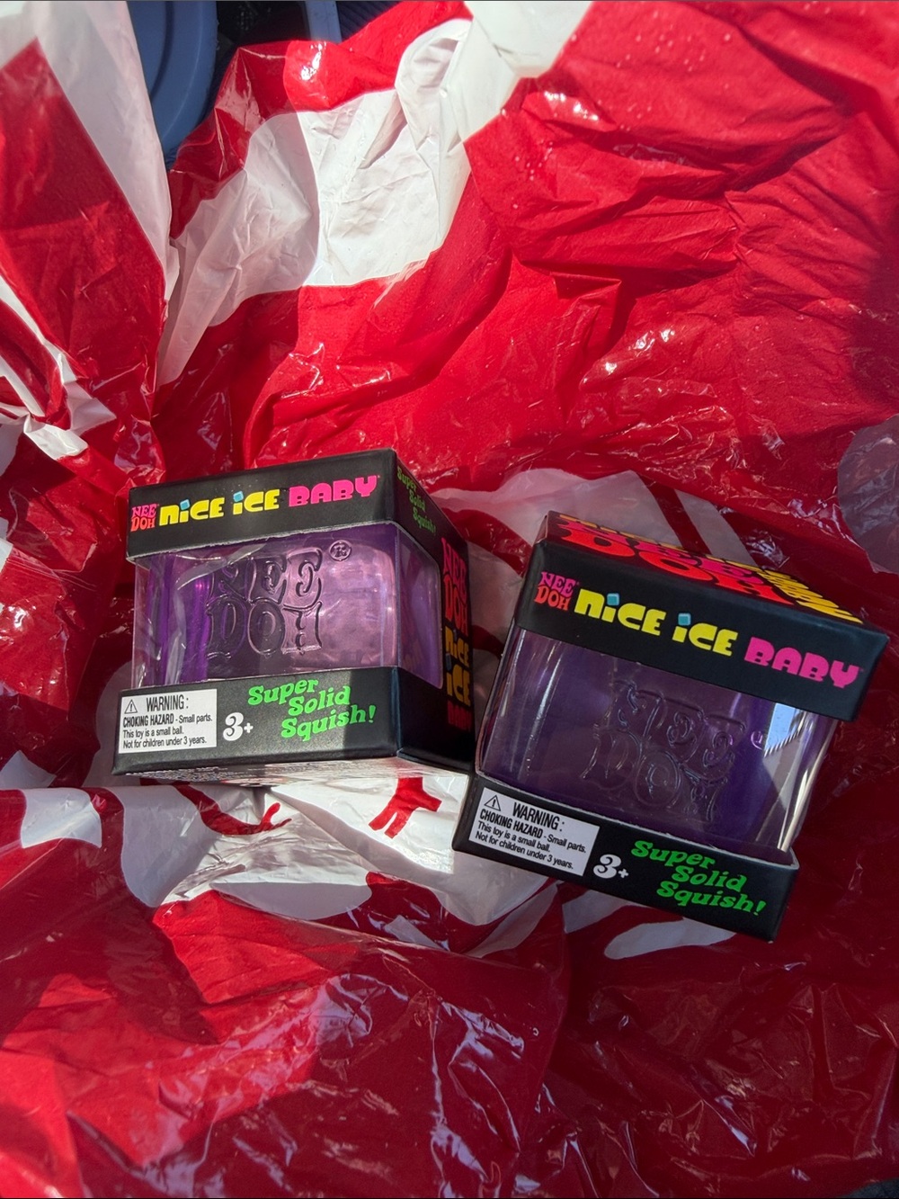 Nice Ice Baby Nee Doh Purple Squish Toy - 2 Pack